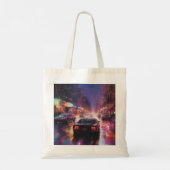 Dynamische Cityscape Racing Tote Bag (Achterkant)