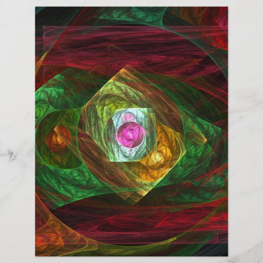 Dynamische connecties Abstracte Art Flyer (Voorkant)