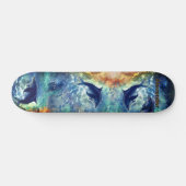 Dynamische Dolphin Ocean Wave geschilderd skateboa Persoonlijk Skateboard (Horizontaal)