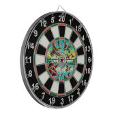 Dynamische Ducks in Flight Design Dartbord (Voorkant Links)