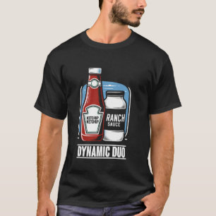 Dynamische Duo Ketchup Ranch Dressing Condiment Vo T-shirt
