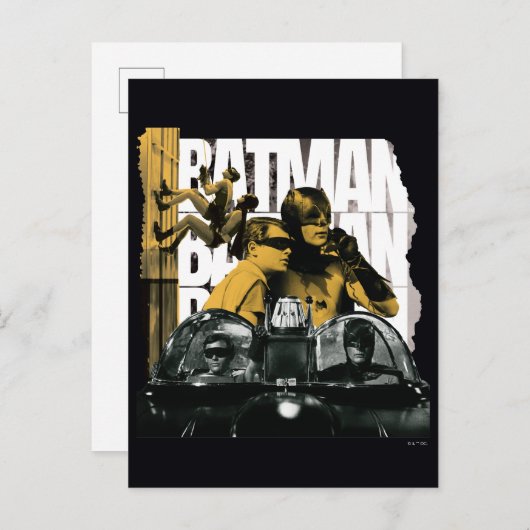 Dynamische Duo Scrapbook-foto Briefkaart (Voorkant / Achterkant)