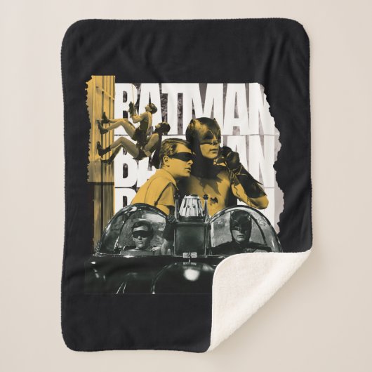 Dynamische Duo Scrapbook-foto Sherpa Deken (Voorkant)