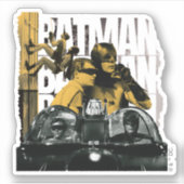 Dynamische Duo Scrapbook-foto Sticker (Voorkant)