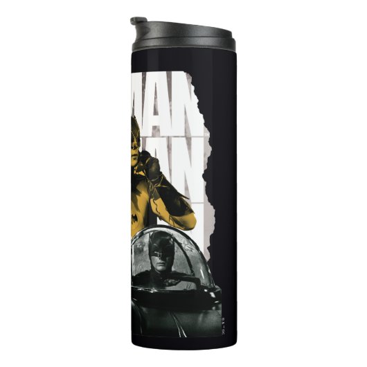 Dynamische Duo Scrapbook-foto Thermosbeker (Geroteerd rechts)