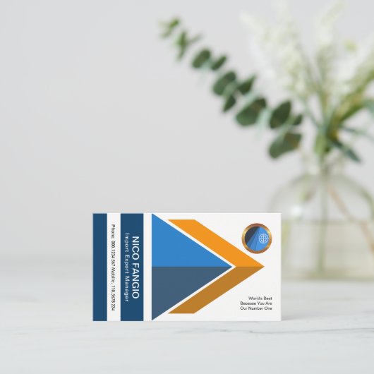 Dynamische Enterprise Lively Import Export Manager Visitekaartje (Staand voorkant)