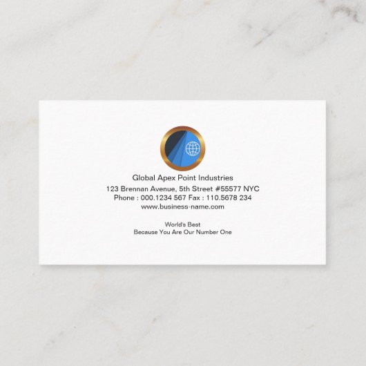 Dynamische Enterprise Lively Import Export Manager Visitekaartje (Achterkant)