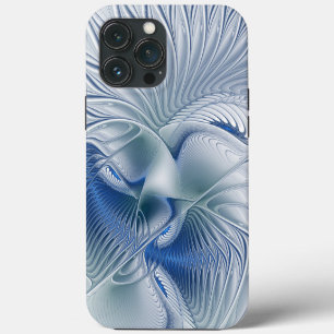 Dynamische Fantasie Abstract Blau Tinten Fractal K Case-Mate iPhone Case