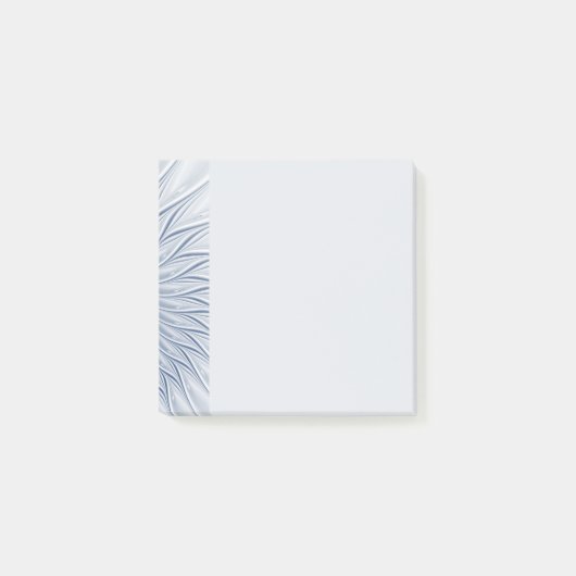 Dynamische Fantasie Abstract Blau Tinten Fractal K Post-it® Notes (Voorkant)
