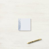 Dynamische Fantasie Abstract Blau Tinten Fractal K Post-it® Notes (Op bureau)