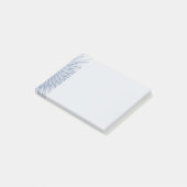 Dynamische Fantasie Abstract Blau Tinten Fractal K Post-it® Notes (Schuin)