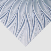 Dynamische Fantasie Abstract Blau Tinten Fractal K Tissuepapier (Detail)