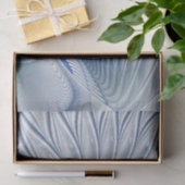 Dynamische Fantasie Abstract Blau Tinten Fractal K Tissuepapier (Geschenk)