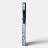 Dynamische fantasie abstracte blauwe tonen fractal Case-Mate iPhone case (Achterkant / Links)