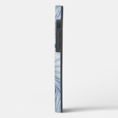 Dynamische fantasie abstracte blauwe tonen fractal Case-Mate iPhone case (Achterkant / Links)