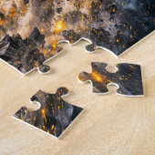 Dynamische Fantasy Berserker Krijger met Krachtige Legpuzzel (Zijkant)