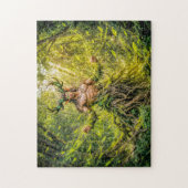 Dynamische Fantasy Faun in Betoverde Bos Atmosfeer Legpuzzel (Verticaal)