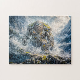 Dynamische Fantasy-trol in dramatisch atmosferisch Legpuzzel