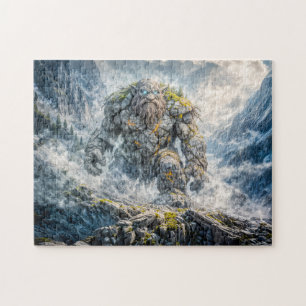 Dynamische Fantasy-trol in dramatisch atmosferisch Legpuzzel