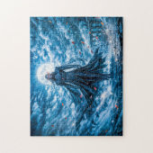 Dynamische Fantasy Vampier in Dramatische Nachteli Legpuzzel (Verticaal)
