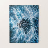 Dynamische Fantasy Walkure in stralende slag atmos Legpuzzel (Verticaal)