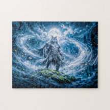 Dynamische Fantasy Weerwolf Onder Dramatisch Manes
