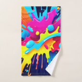 Dynamische fluorescerende verfstrepen bad handdoek (Handdoek)