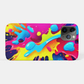 Dynamische fluorescerende verfstrepen Case-Mate iPhone case (Achterkant (horizontaal))