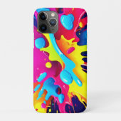 Dynamische fluorescerende verfstrepen Case-Mate iPhone case (Achterkant)
