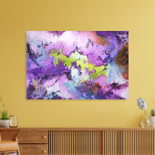 "Dynamische Fragmenten" Hedendaagse Abstracte Kuns Canvas Afdruk (Insitu (Woonkamer))