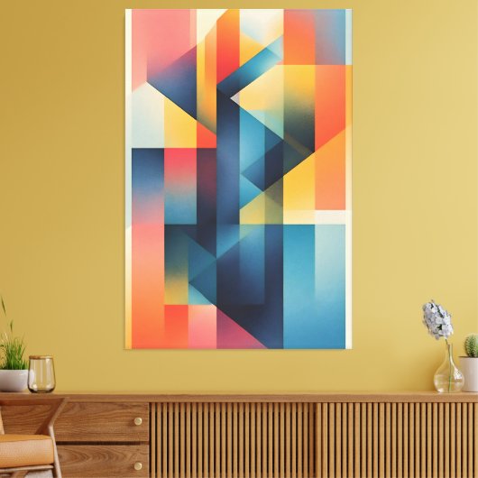 Dynamische Geometrie Canvas Afdruk (Insitu (Woonkamer))