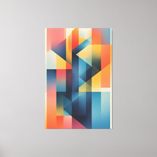 Dynamische Geometrie Canvas Afdruk (Voorkant)