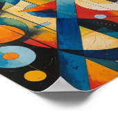 Dynamische Geometrische Abstracte Compositie Poster (Hoek)