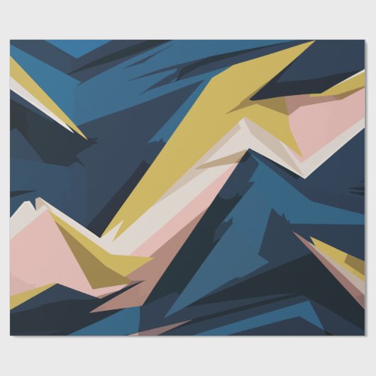 Dynamische geometrische Abstracte kunst Cadeaupapier (Vlak)