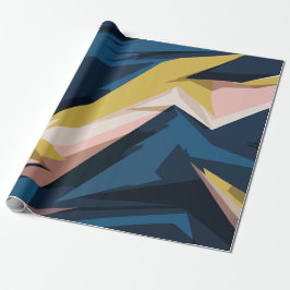 Dynamische geometrische Abstracte kunst Cadeaupapier