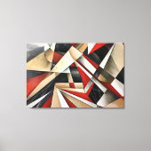 Dynamische Geometrische Compositie Canvas Afdruk (Voorkant)