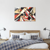Dynamische Geometrische Compositie Canvas Afdruk (Insitu (Slaapkamer))
