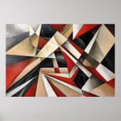 Dynamische Geometrische Compositie Poster (Voorkant)