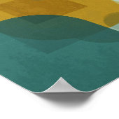 Dynamische geometrische overlapping poster (Hoek)