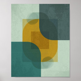 Dynamische geometrische overlapping poster