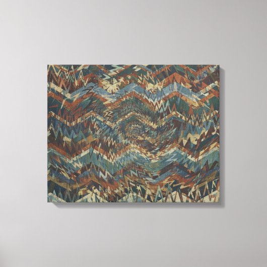 Dynamische Geometrische Patroon Muurkunst Canvas Afdruk (Voorkant)