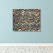 Dynamische Geometrische Patroon Muurkunst Canvas Afdruk (Insitu (Houten vloer))