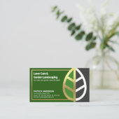 Dynamische Gold Leaf Landscape Border Lawn Care Visitekaartje (Staand voorkant)