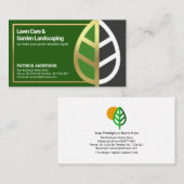 Dynamische Gold Leaf Landscape Border Lawn Care Visitekaartje (Voorkant / Achterkant)