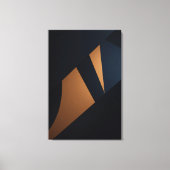 Dynamische Gouden Fragmenten Canvas Afdruk (Voorkant)