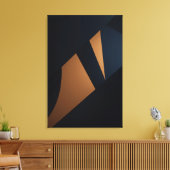 Dynamische Gouden Fragmenten Canvas Afdruk (Insitu (Woonkamer))