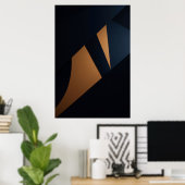 Dynamische Gouden Fragmenten Poster (Thuiskantoor)