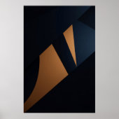 Dynamische Gouden Fragmenten Poster (Voorkant)
