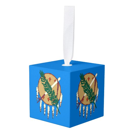 Dynamische grafische afbeelding van de vlag van Ok Ornament (Voorkant hoekig)