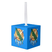 Dynamische grafische afbeelding van de vlag van Ok Ornament (Achter hoekig)